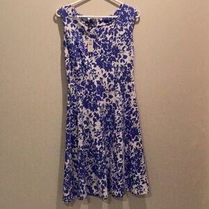 NWT Talbots blue & white dress in size xs